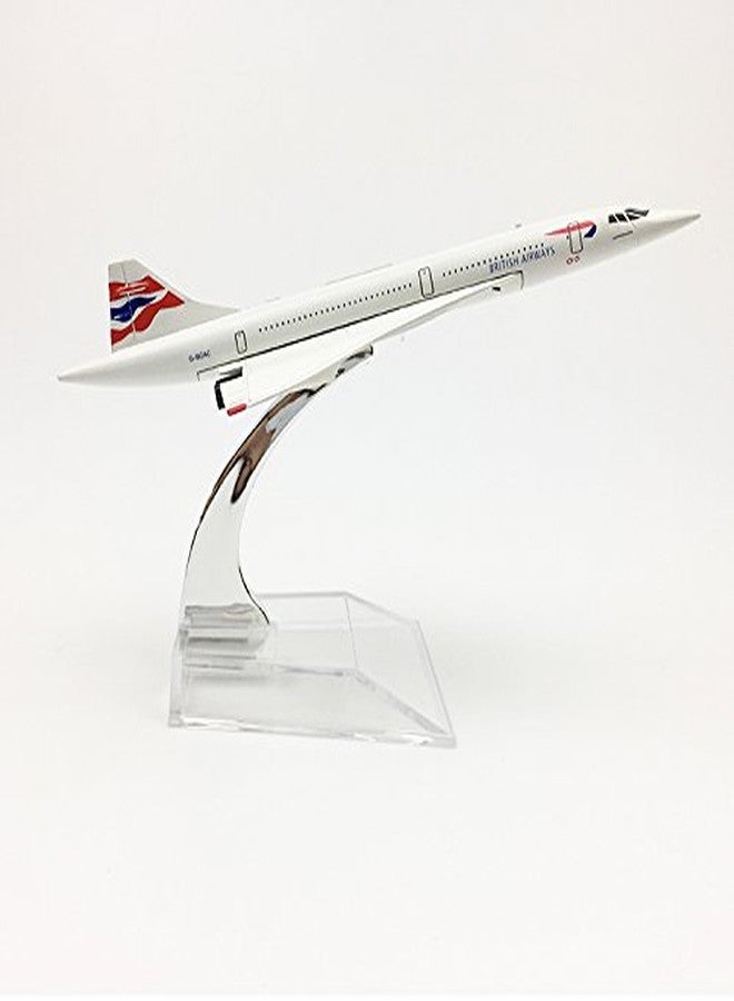 Sage Square 1:300 Scale Highly Detailed Souvenir Metal Model Aircraft Collection (Concord British Airways, Multicolor) - Image 1